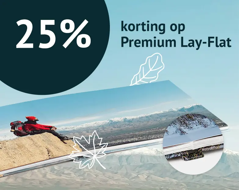 25% korting op Premium Lay-Flat